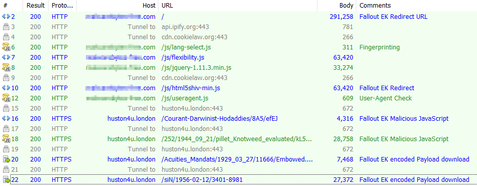 Fallout EK Infection chain