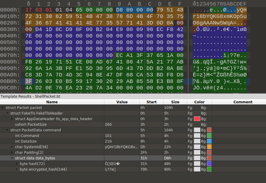 FakeTLS Packet Structure