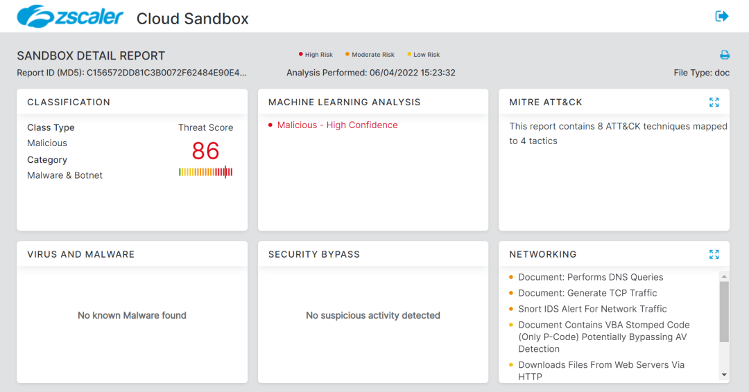 Document - Sandbox Report