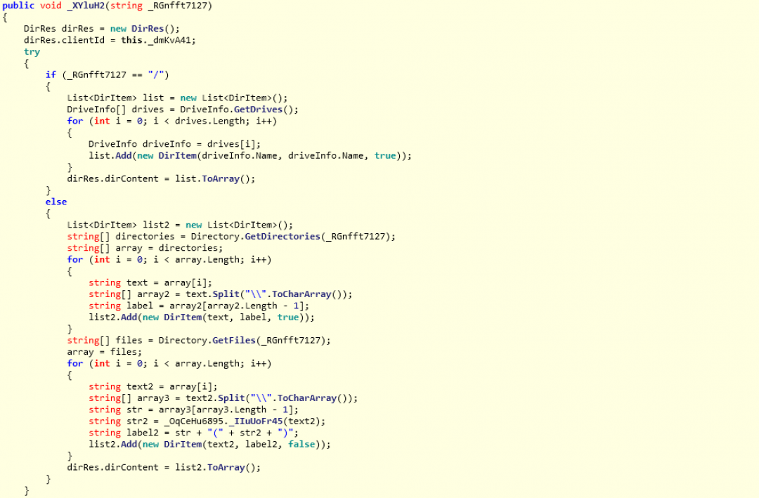 getDir subroutine