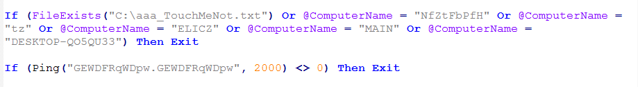 Multiple check for files, computer name & internet connectivity