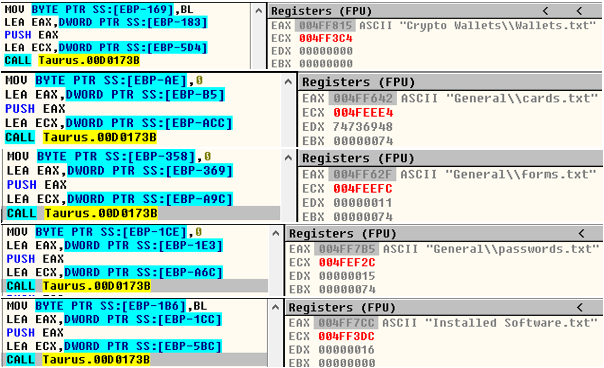 Storing config into memory