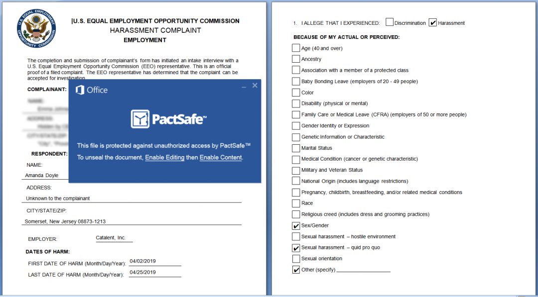 US Employement template used by document downloaders