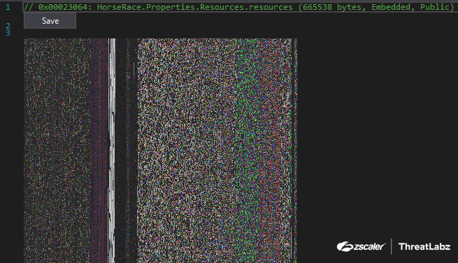 Figure 4: The resource HSOm rendered as a bitmap containing the Layer 3 data.