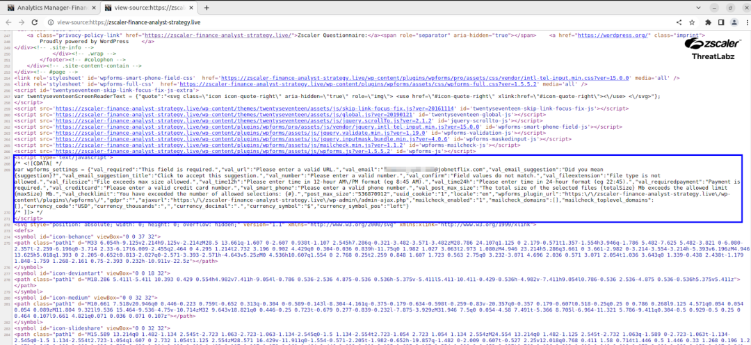 Fig 8 - Source code showing commented-out credit card validation element