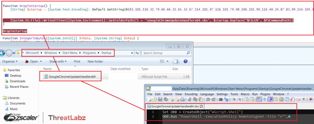 Fig.11 Stage-2  GoogleChromeUpdateHandlerx64.vbs dropped in the startup folder