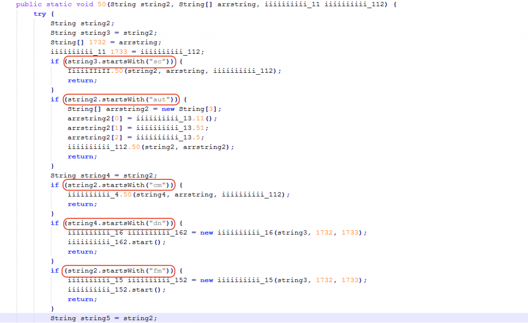 Network controller commands.