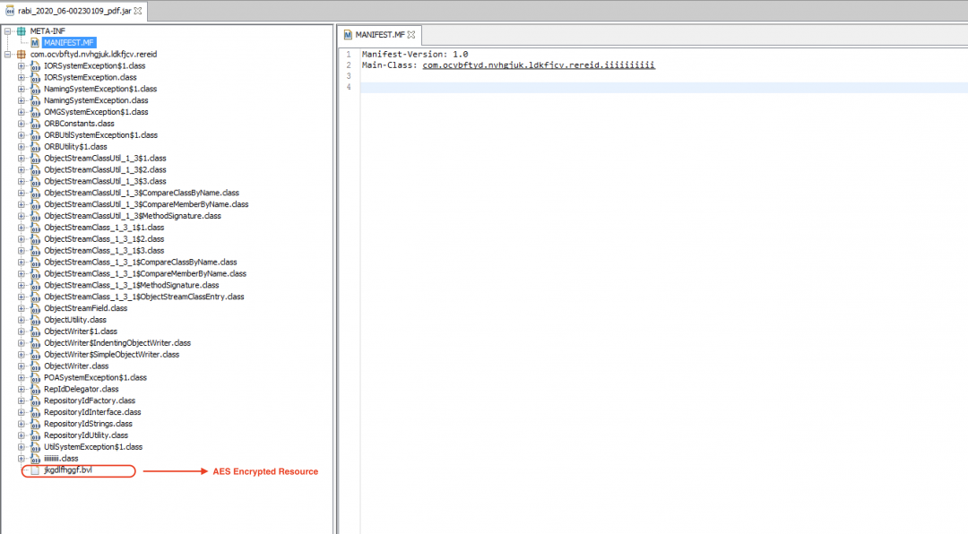 JAR file structure in stage 1