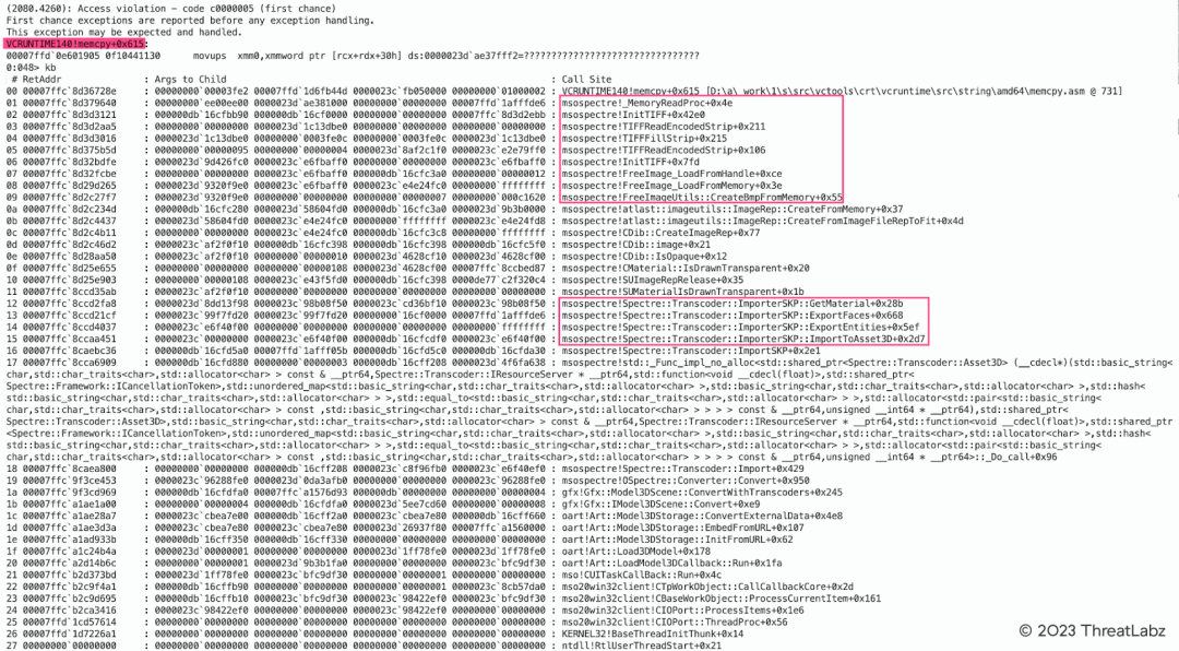 Figure 8: Microsoft Office SKP File Parsing TIFF Image Integer Overflow Vulnerability