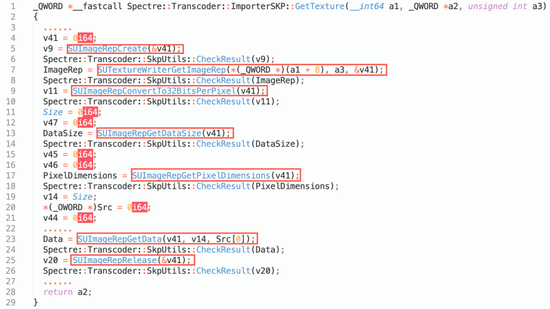 Figure 15: Spectre::Transcoder::ImporterSKP::GetTexture