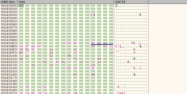 Headerless PE loader