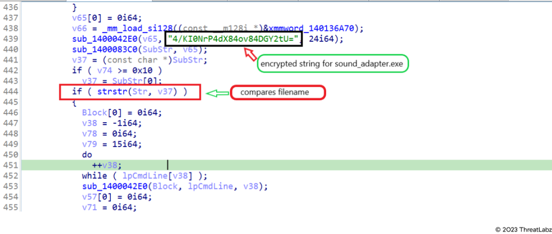 Figure 3:  File name comparison code