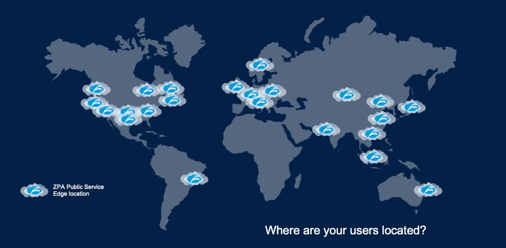 Zscaler DC map