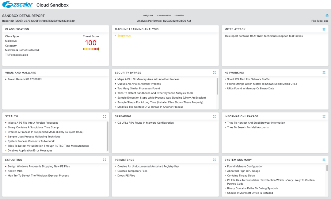 Cloud Sandbox Detection